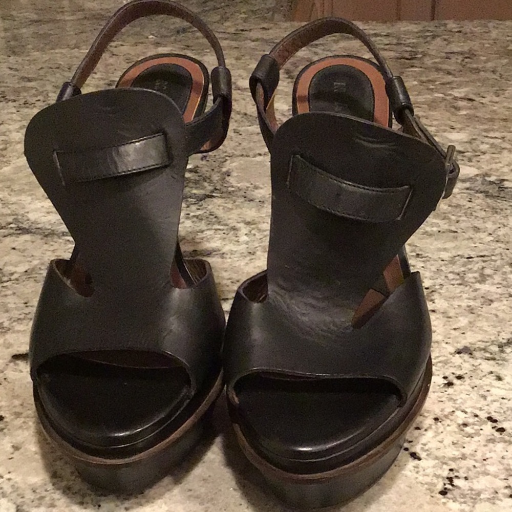 Marni Leather Platform Heels - Picture 3 of 8